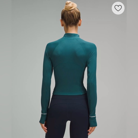NWT Lululemon It’s Rulu Run Ribbed Cropped Half Zip Special Edition - Picture 5 of 5